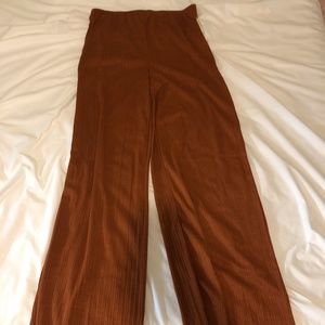 Rust wide leg pants from papaya